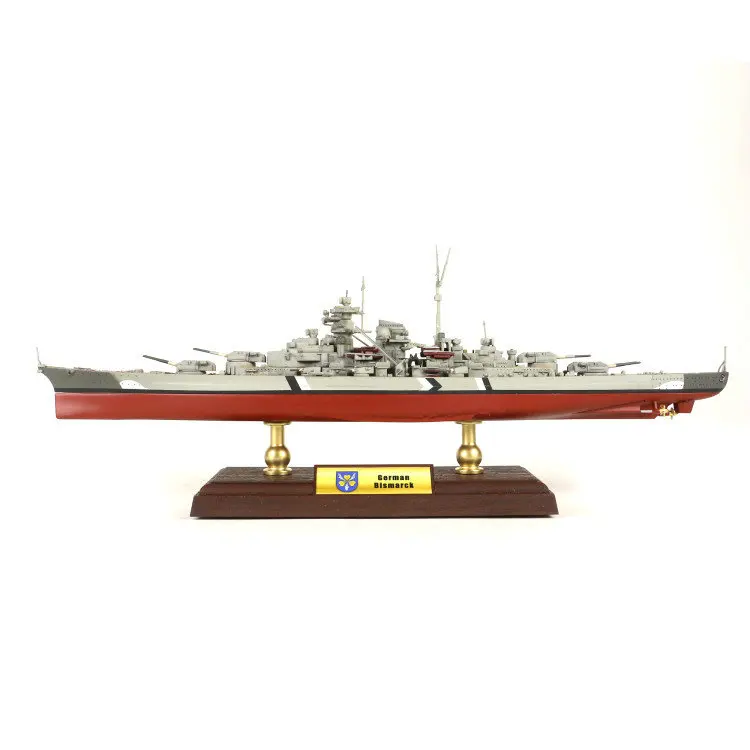 NEW 1/700 50*18*17CM KMS Bismarck battleship, static finished alloy battleship model, collectibles