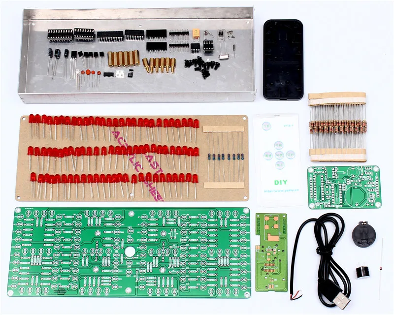 ECL-132 DIY Kit Красный суперразмерный экран дисплей дистанционное управление часы комплект точные электронные цифровые часы таймер