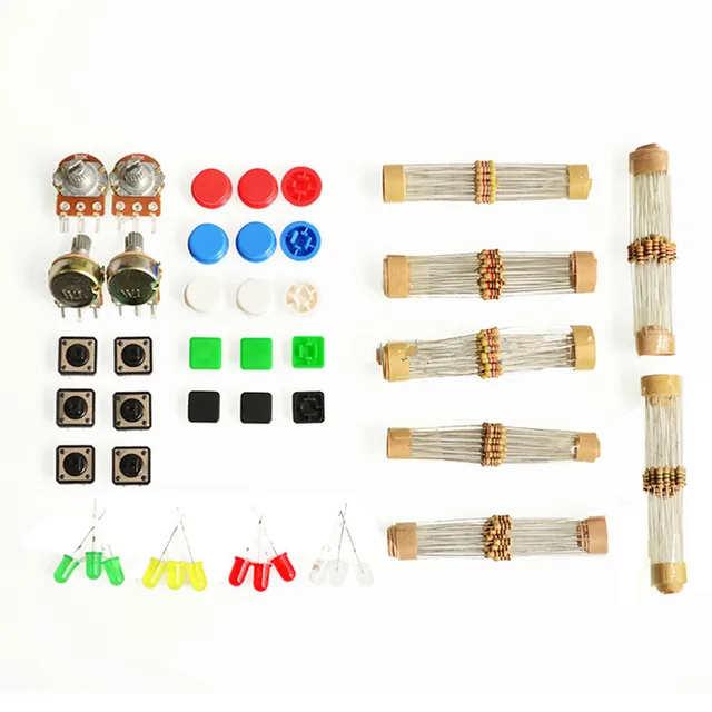 Special Offers 10set Universal Parts Kit Component Kit Kit with Resistor LED Potentiometer #Hbm0387-a