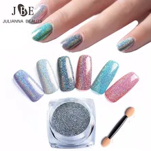3 бутылки* 2 г зеркало порошок Сияющий порошок пигмента Chrome пигмент ногтей Блеск Мощность ногтей Блестки для ногтей Книги по искусству украшения легко Применение