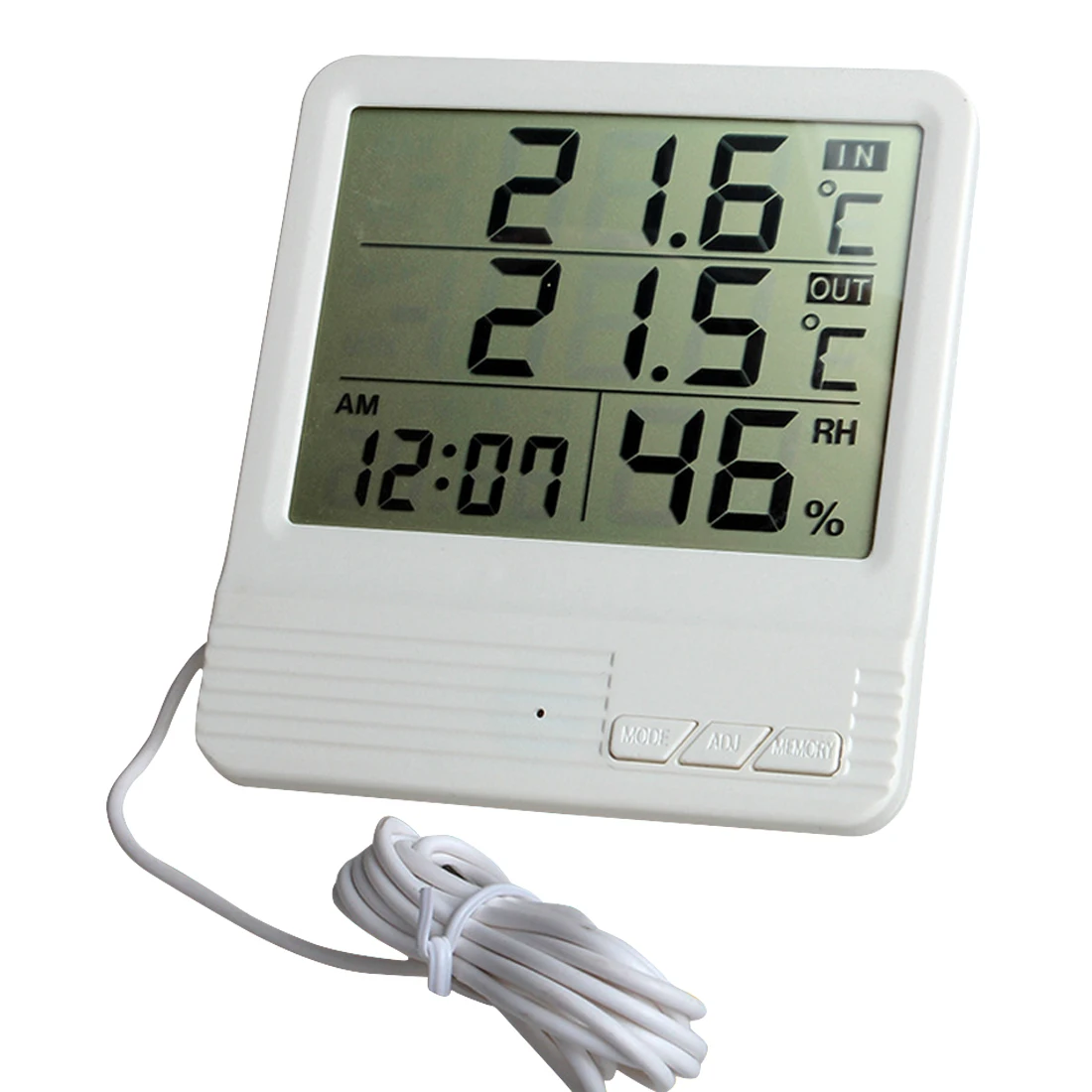 

-50-70C Electronic Temperature Humidity Meter Monitor Clock Digital Thermometer Hygrometer Weather Station Indoor Outdoor