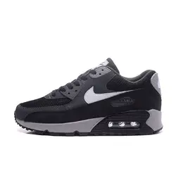 Бренд Nike WMNS AIR MAX 90 ESSENTIAL женские спортивные кроссовки новые дышащие сетчатые уличные кроссовки на шнуровке 537384