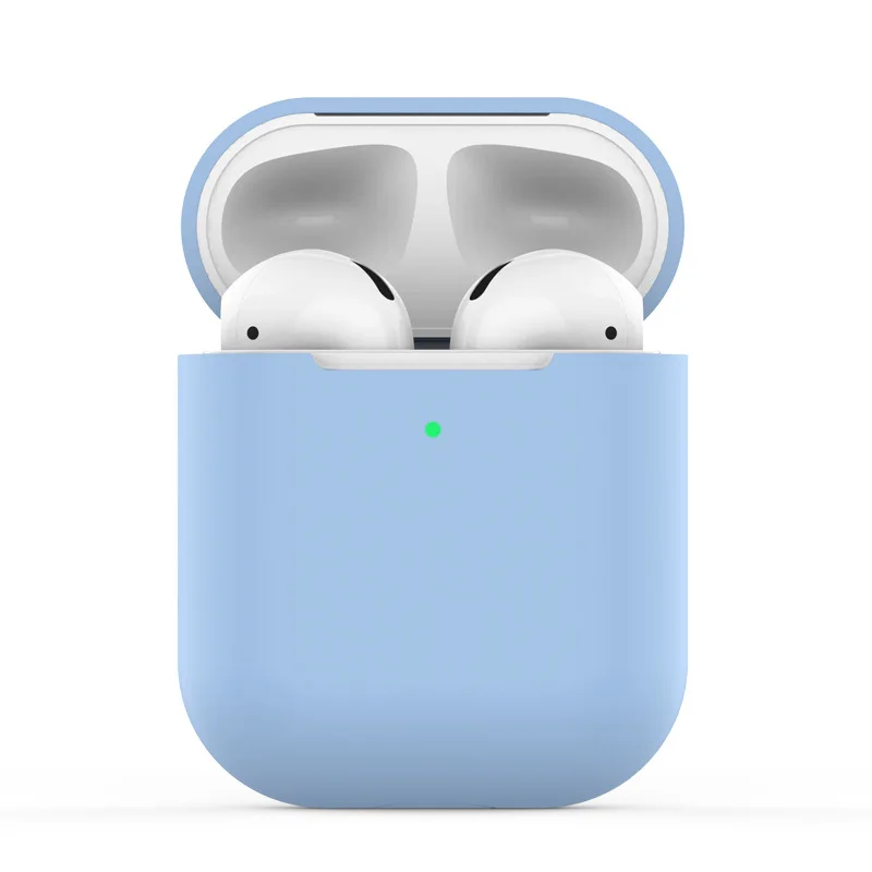 Силиконовые Airpods беспроводные наушники зарядный чехол Беспроводная bluetooth-гарнитура защитный рукав крышка коробка для наушников