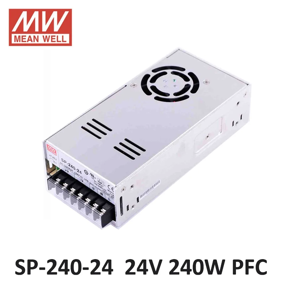 

MEAN WELL SP-240-24 switch power supply 24 volt 10A 240W PFC function 85-264VAC input meanwell power supply 24VDC led driver