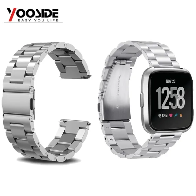 fitbit versa band metal