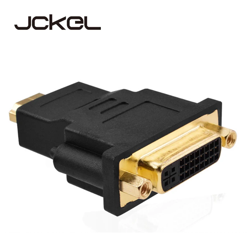 

JCKEL Mini Dual Link DVI i 24+5 Male to a HDMI Male Adapter Cable DVI-i Connector Splitter Converter Jack Wire Cord for HDTV PC