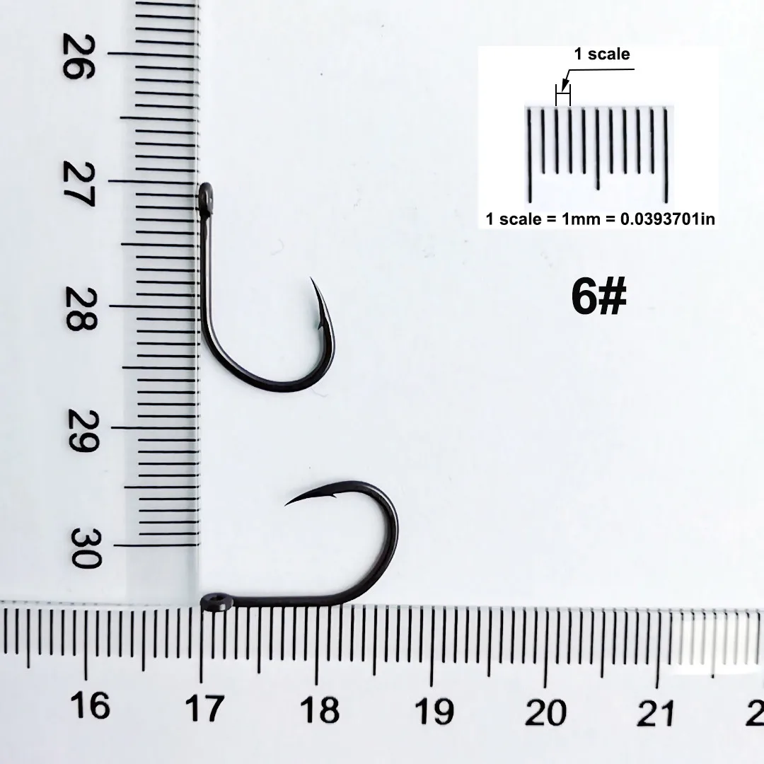 Крючок для ловли карпа 100 шт. рыболовные крючки Япония с тефлоновым покрытием острый круглый глаз джиг голова широкий зазор рыболовный крючок рыболовный Pesca Carpa Vissen W - Цвет: 100pcs size 6
