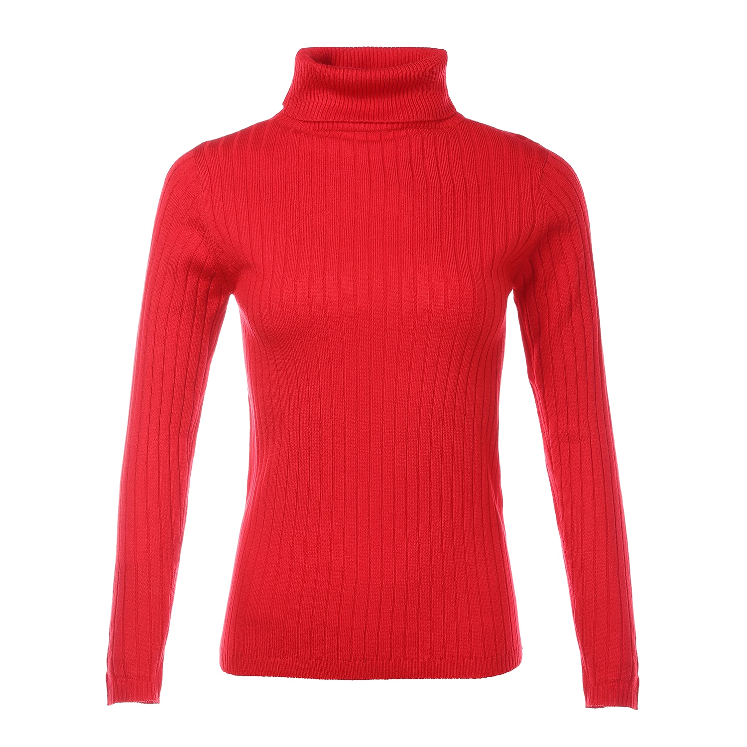 Women's New Fashion Knitted Sweater Winter Elegant Long Sleeve Slim Bottom Tops Casual Daily Warm Turtleneck Sweaters