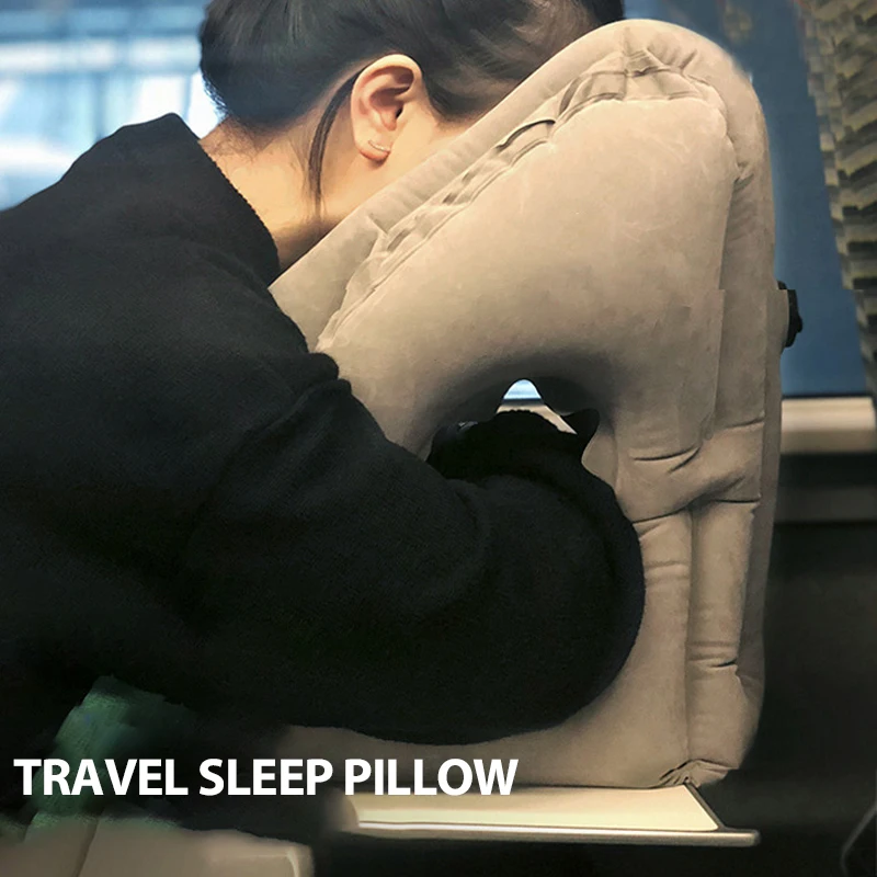 

Universal Portable Auto Travel Aircraft Inflatable Pillow Napping Pillows Outdoor Lunch Break Neck Pillow Car Accessories