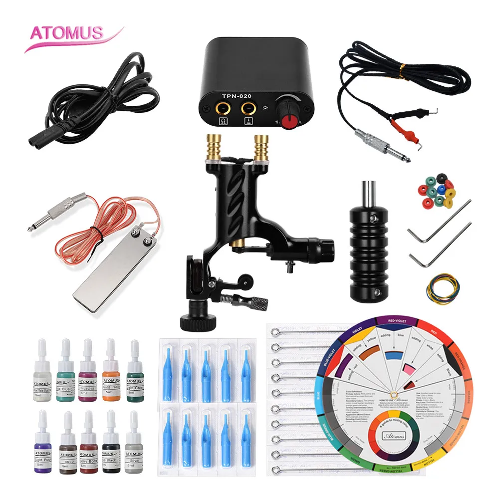 

Tatuagem Proficional Kit Tatuajes Rotatory Tattoo Machine Kits Maquina De Tatuagem Kit Maquina Tatuagem Tattoo Professional