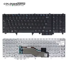 E6520 US клавиатура для ноутбука Dell E6520 E6530 E6540 E5520 E5520M E5530 США черный