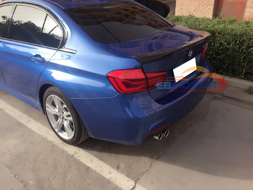ebmotor-com KT style rear trunk lip spoiler for BMW 3-series F30 Sedan 2012UP 2