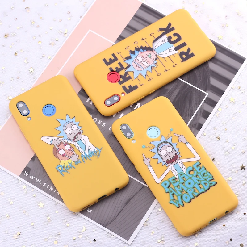 Для huawei Honor mate 10 20 Nova P20 P30 P Smart Rick and marty Memes Fan мультяшный карамельный силиконовый чехол для телефона Capa Fundas Coque