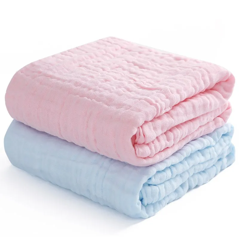 

110*110cm 100% Cotton Soft Baby Bath Towels Infant Sleeping Wrap Blanket Baby Stuff for Newborns Bathrobe Toalla Bebe
