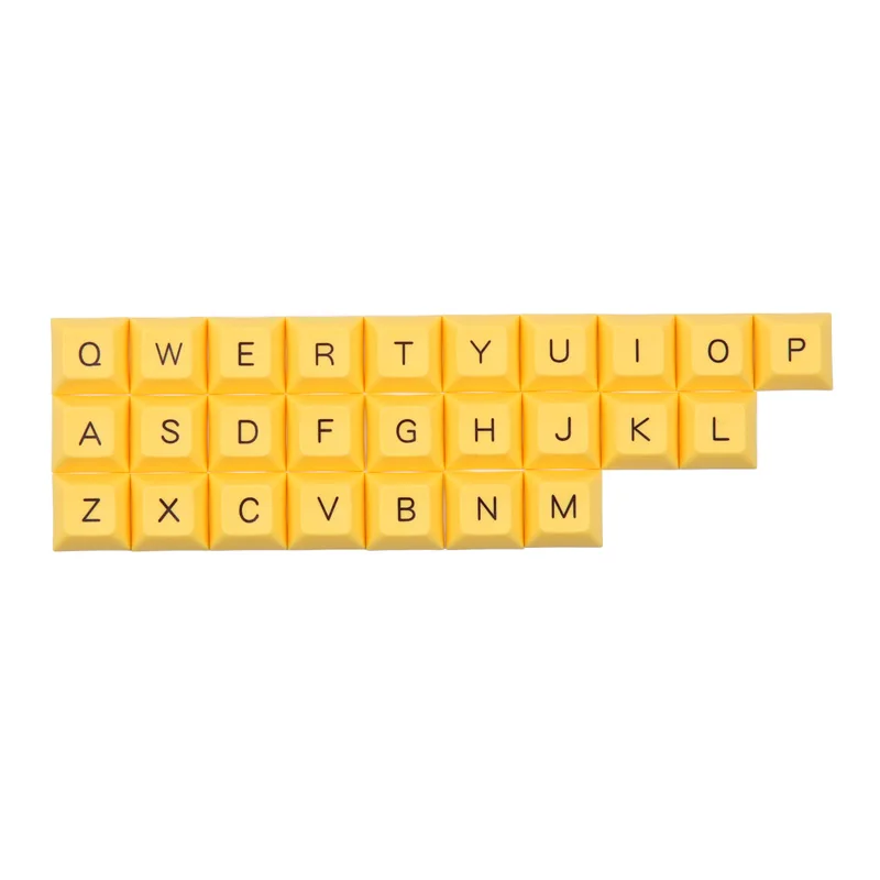 DSA Алфавит keycap Топ Печатный краситель подстилка 26 клавиш для пользовательских