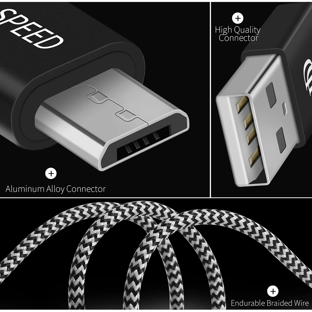 Кабель Micro USB DUX DUCIS 2 А кабель для быстрой зарядки Xiaomi Samsung Android передачи данных