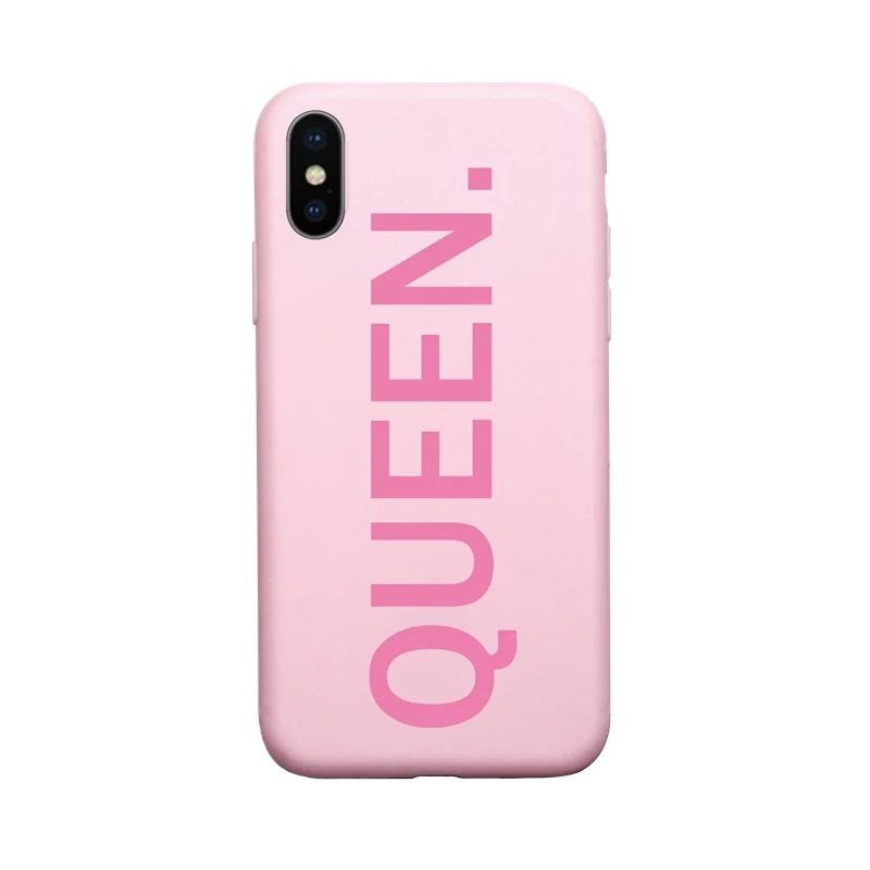 Классный мягкий чехол для телефона для iPhone 11Pro Max 7 8 Plus 6 6S Plus 5 SE X XS Max XR Phone MOM BOSS HONEY Cover Fundas Coque Shell - Цвет: P Soft PinkQueen