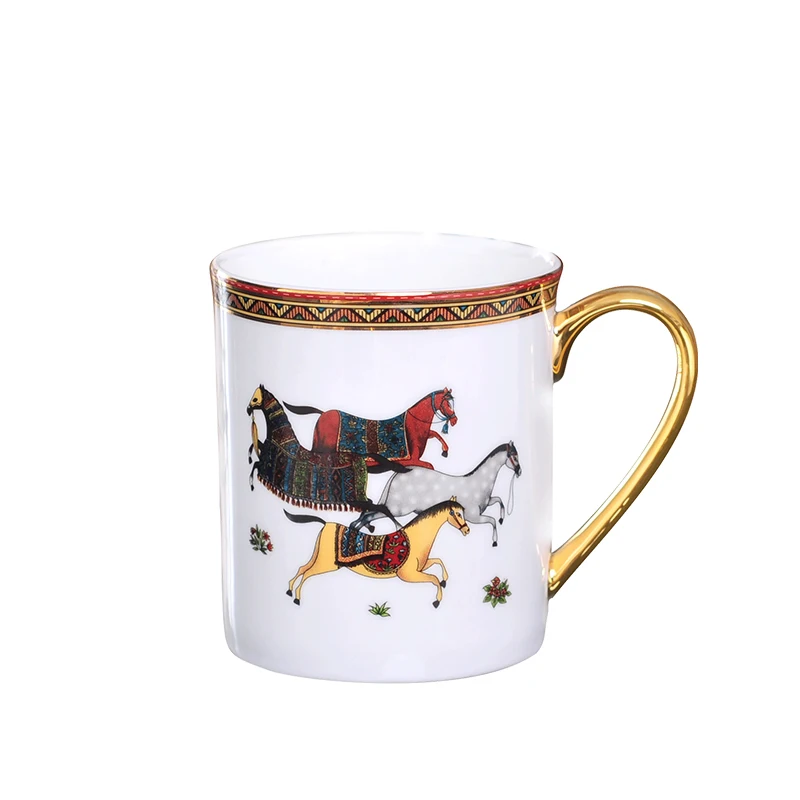 

Dropshipping Coffee Cup Creative Bone China mug High Grade Ceramic Coffee Cup Office Water mug Afternoon tea mug