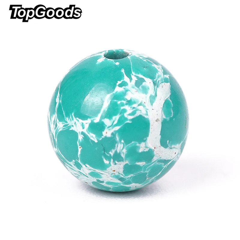 TopGoods натуральный морской камень из осадочной породы бусины Аквамарин император