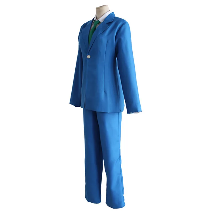 Аниме Детектив Конан Шиничи Кудо Косплэй костюм «Конан» синяя школьная Униформа Холмс наряд для хэллоуинской вечеринки Для мужчин костюм