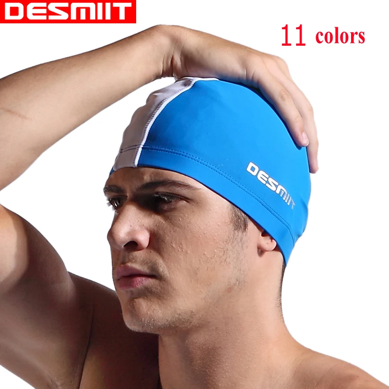 Buy Swimming caps 2018 mens arrived pure Splice color