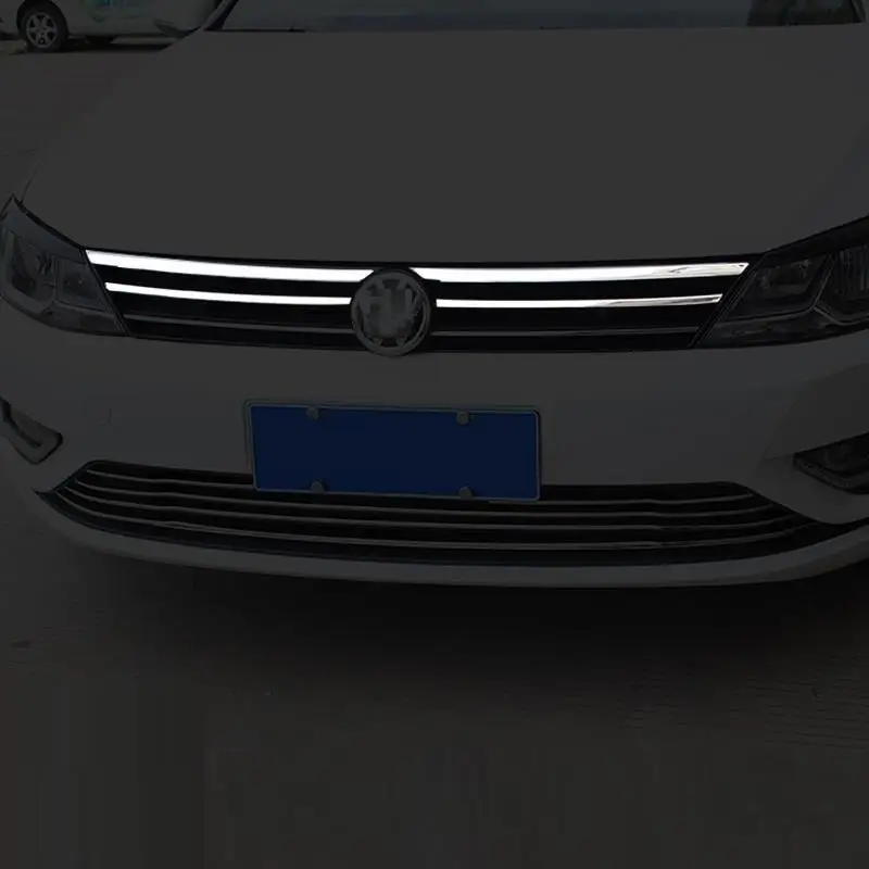 

Grille Exterior Excent Automovil Automobile Chromium Bright Sequins Accessories Protecter 15 16 17 18 19 FOR Volkswagen Lamando
