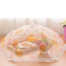 Газовый зонтик пищевая Крышка для пикника кухни анти мухи комары сетка тент для накрывания пищи крышка стола колпак из сетки для еды кухонный инструмент защитная сетка