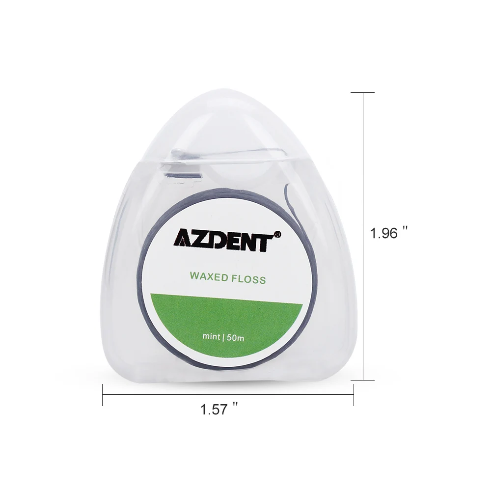 AZDENT 10 Коробка 50 м/катушка бамбуковый древесный уголь зубная нить встроенная
