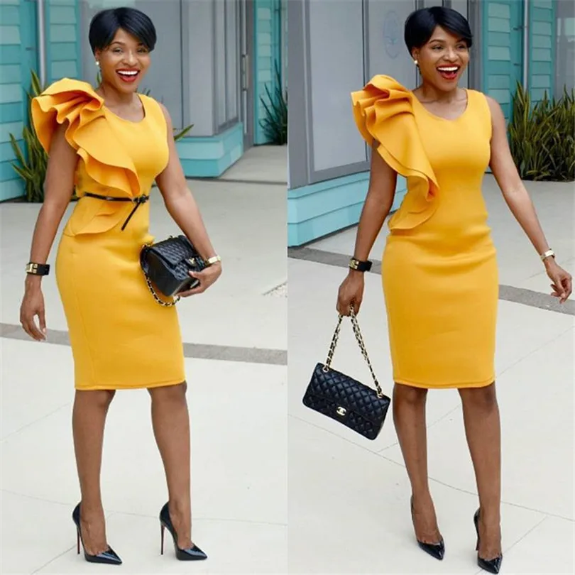 

Size S-6XL 2019 African Dress Print Shirt-Collar Skirt Big Elastic For Women