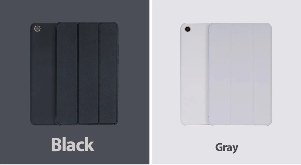 Original Xiao mi Mi Pad 4 Case Smart Wake BlackGray Case Smart Flip Protecter PC+PU Material For Xiao mi Mi Pad 4 Business-6