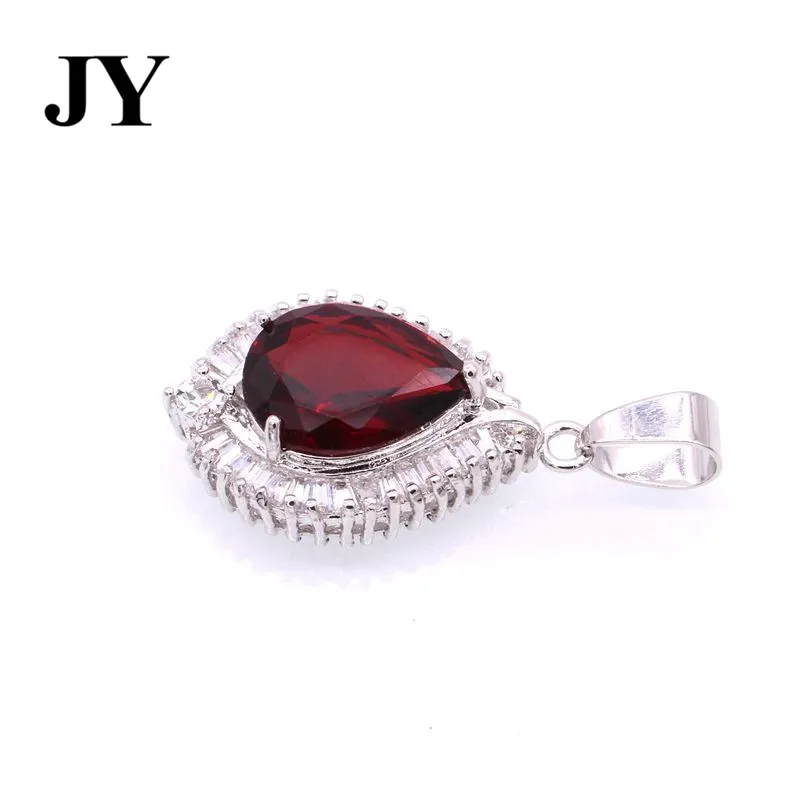 JY Новая мода Золотой Цвет красный камень кулон для Для женщин женские Best любовь