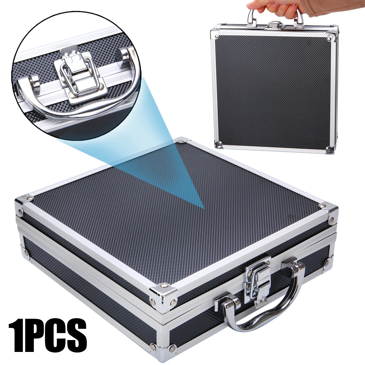 1PC Tool Box Aluminium Alloy Home Storage Box Portable Storage Suitcase Travel Luggage Organizer Case Tools