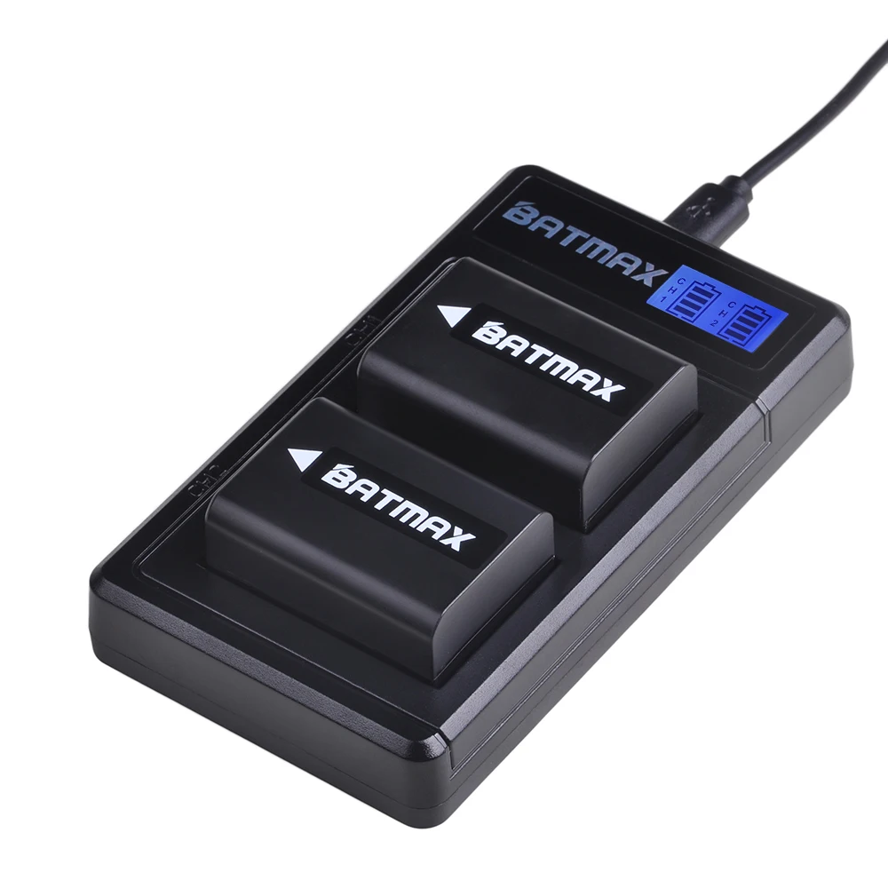 

Bamtax NP-FW50 NP FW50 NPFW50 Bateria +LCD Dual Charger for Sony Alpha a6500 a6300 a6400 a6000 a5000 a3000 NEX-3 a7R