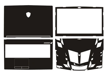 

KH Laptop Carbon fiber Crocodile Snake Leather Sticker Skin Cover Guard Protector for MSI GL63 15.6"