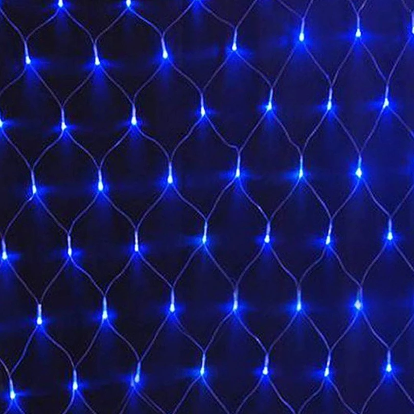 1.5mX1.5m 96 LED Net Mesh Fairy String Light 8 display modes Window Curtain Festival Christmas new year wedding Fairy Light