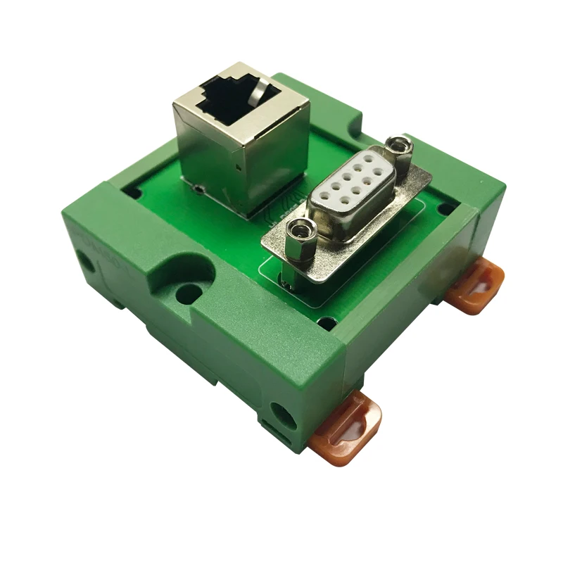 RJ45 Ethernet Breakout Board Screwless Terminal Connector with Indicator LED