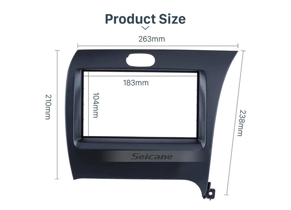 Seicane Newest 2Din 2013 KIA K3 Forte Shuma Right Hand Drive Car Radio Fascia Audio Frame Fitting Adaptor Dash CD Face Plate 