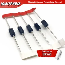 20 шт SR540 40V 5A DO-15 диод Шоттки