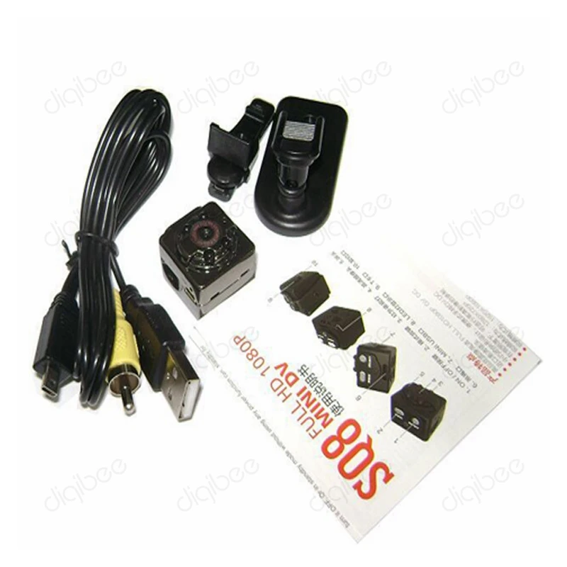 Новый мини DV 12MP Full HD 1080 P 720 Infrare Ночное видение Камера автомобиля DVR с детектором