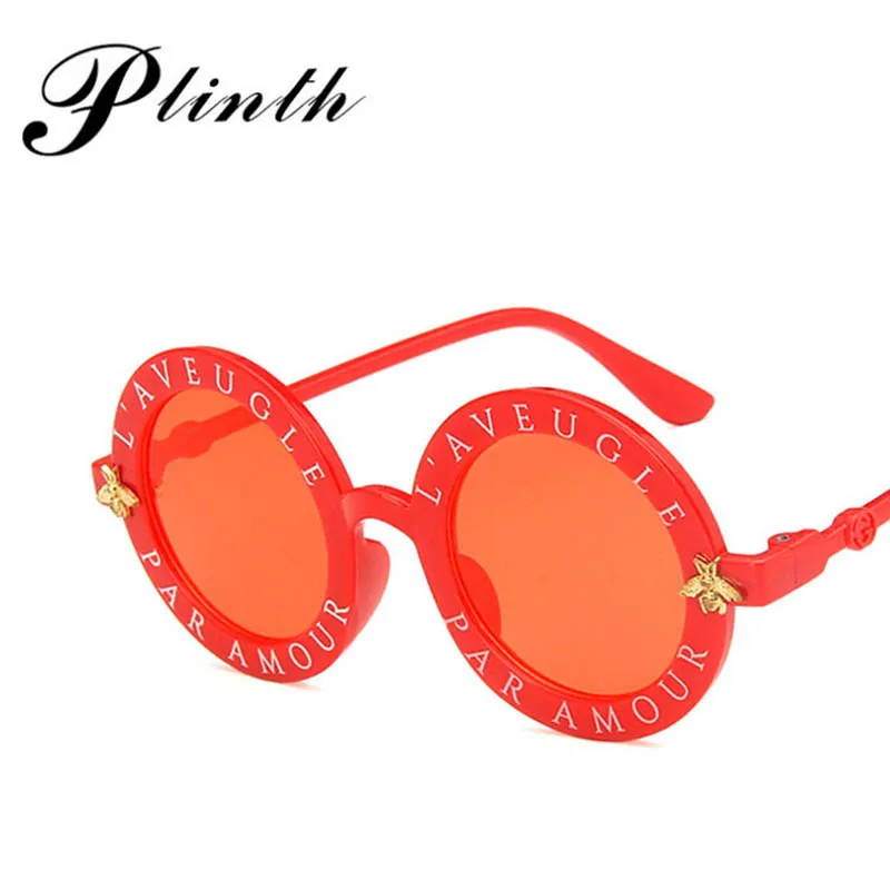 Plinth круглые детские солнцезащитные очки пчелы L'Aveugle Par Amour Винтажные