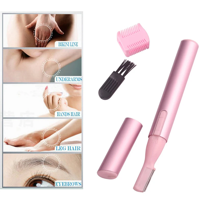 Vidunderlig kapitel Vie Electric Eyebrow Shaver Lady Razor Facial Shaper Body Hair Trimmer Knife  Blade Waterproof Female Shaving Epilator Hair Removal - Razors - AliExpress