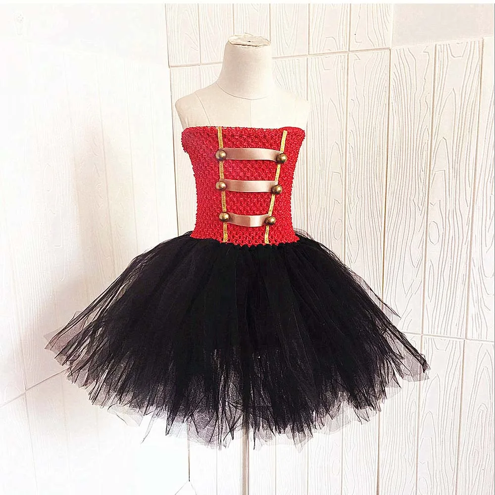 Christmas Party Nutcracker Cosplay Tutu Dress Set for Girls Kids Toy Soldier Halloween Holiday Dress Costume Girl Winter Clothes (3)