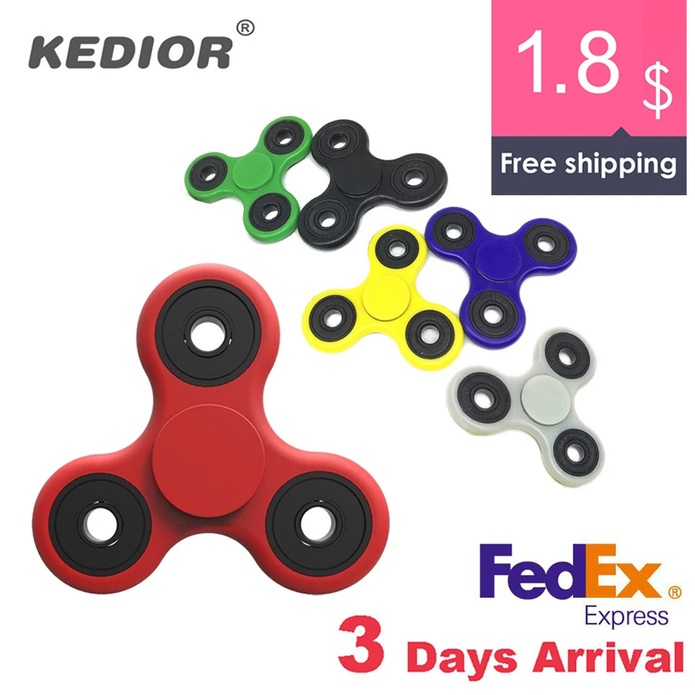

100&200pcs/Lot Fedex IP Handspinner Tri Spinner Toys Sensory Fidget Spinner Autism ADHD Hand Spinner Anti Stress Fidget Spiner