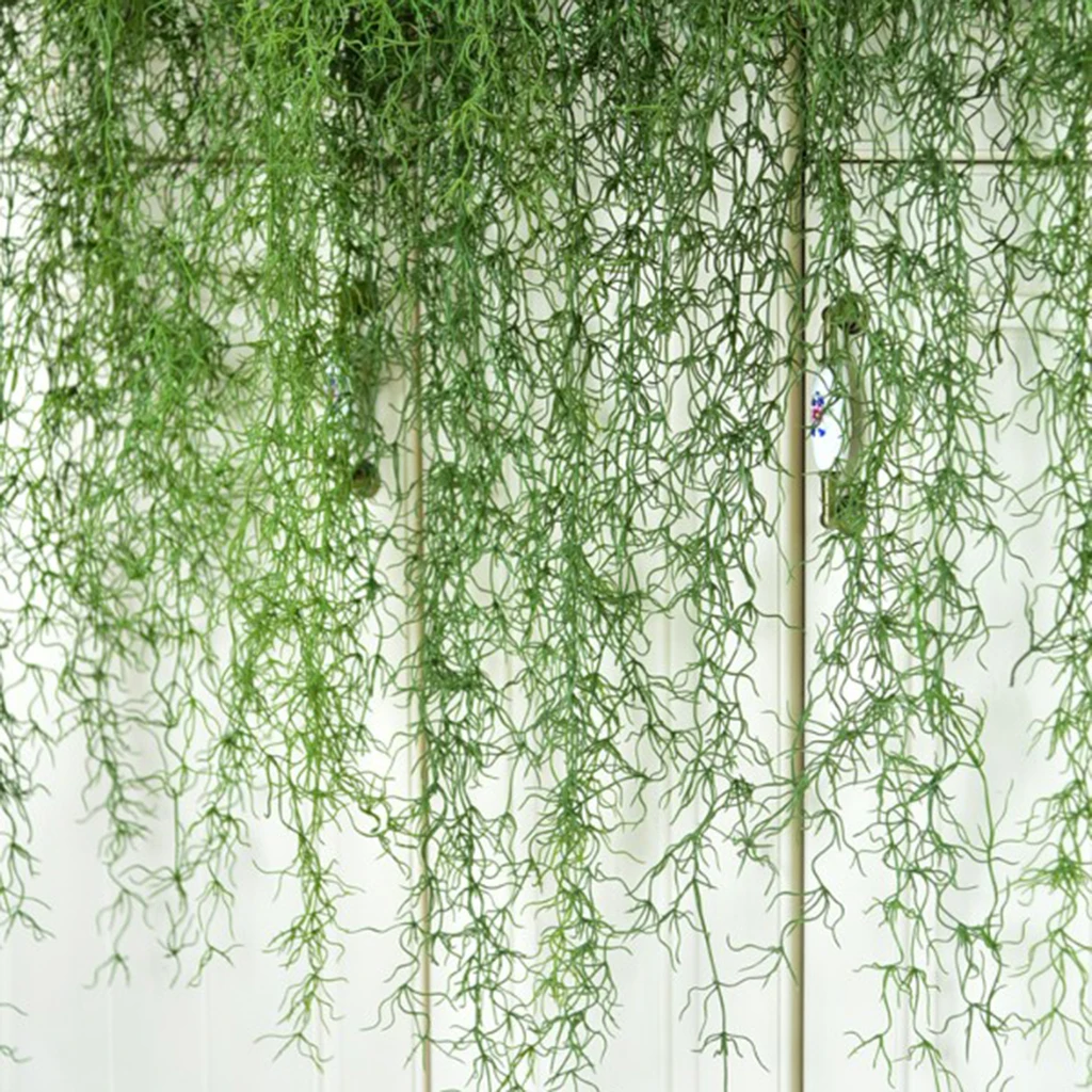 Realistic Artificial Hanging String of Pearls Wicker Faux Succulent Greenhouse Plants for Home Garden Wedding Party Decoration