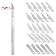 25 Blades Wood Carving Cutting Tool Fruit Food Engraving Knife Scalpel Repair t15
