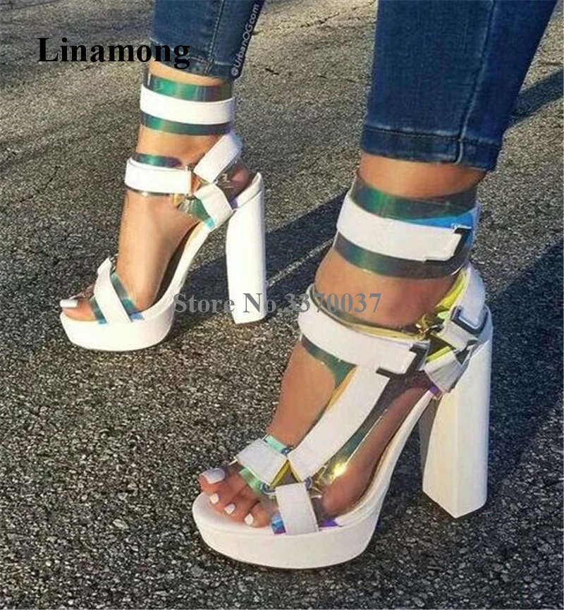 gladiator chunky heels