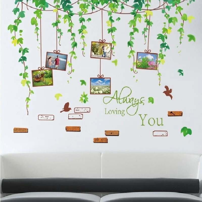 Leave Cirrus Photo Wall Sticker Pvc Home Decal Decorative Poster For