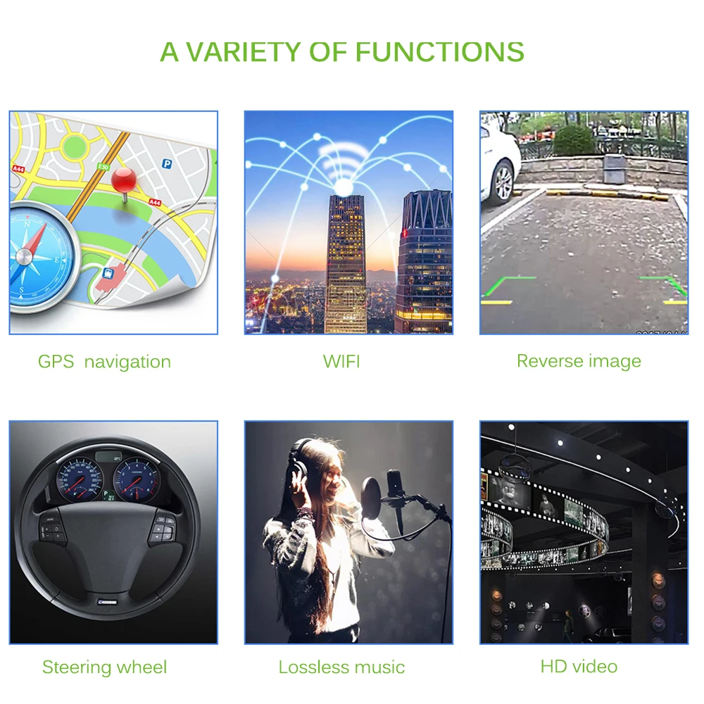 7 дюймов Большой экран FM радио Автомобильный плеер A4 gps заднего вида Bluetooth плеер gps навигация Автомобильный плеер