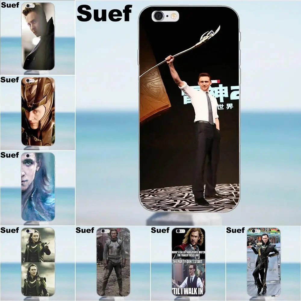 Suef Том Хиддлстон Локи фильм Тор актер для iPhone X 4 4S 5 5S 5C SE 6 6S 7 8 Plus Samsung Galaxy J1 J3 J5 J7 A3 A5