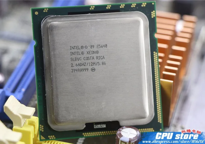 Процессор Intel Xeon E5640 cpu/2,66 ГГц/LGA1366/12 МБ/кэш L3/четырехъядерный/серверный cpu, есть, ЦП E5645